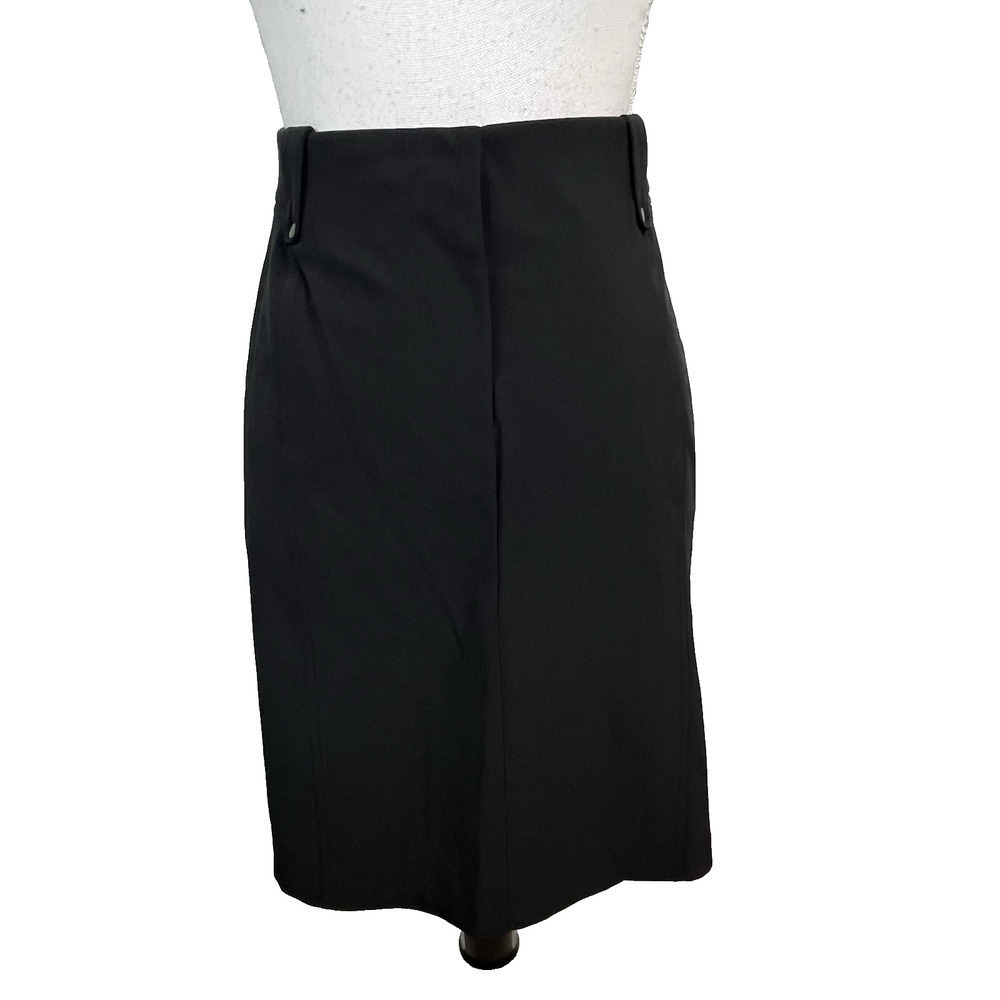 Zenergy by Chico's Skirt size 10 12 2 Black Straight Knee Fitness Sports Outdoor